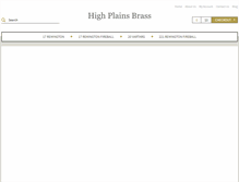Tablet Screenshot of highplainsbrass.com